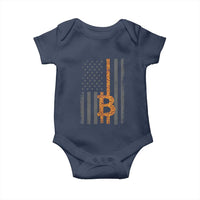 BTC Bitcoin American Flag Baby Onesie Crypto Buy the Dip