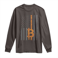 BTC Bitcoin American Flag Long Sleeve Shirt Crypto Buy the Dip