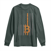BTC Bitcoin American Flag Long Sleeve Shirt Crypto Buy the Dip
