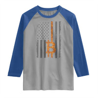 BTC Bitcoin American Flag Raglan Shirt Crypto Buy the Dip
