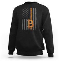 BTC Bitcoin American Flag Sweatshirt Crypto Buy the Dip