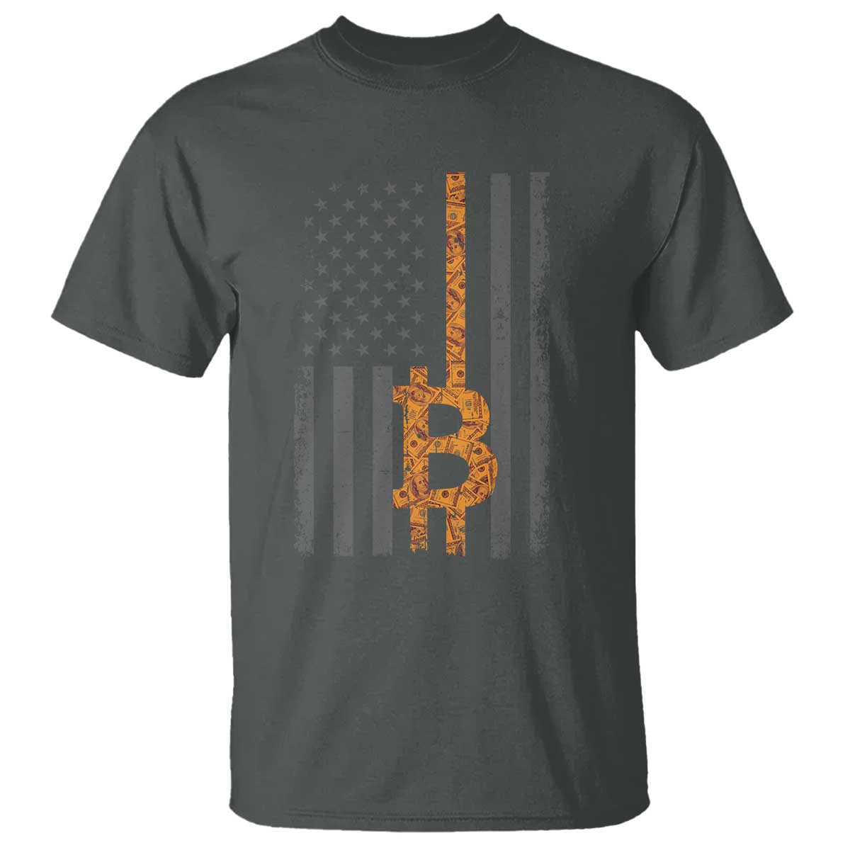 BTC Bitcoin American Flag T Shirt Crypto Buy the Dip