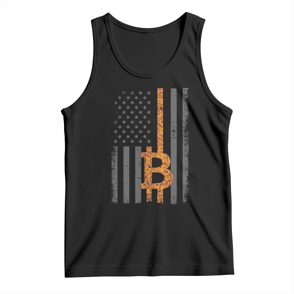 BTC Bitcoin American Flag Tank Top Crypto Buy the Dip