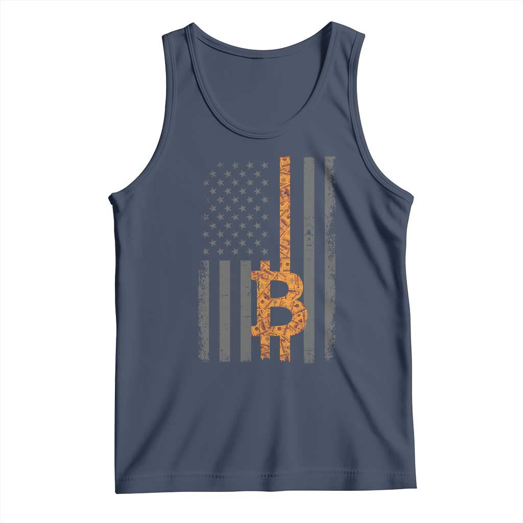 BTC Bitcoin American Flag Tank Top Crypto Buy the Dip