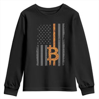 BTC Bitcoin American Flag Youth Sweatshirt Crypto Buy the Dip