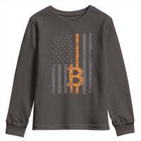 BTC Bitcoin American Flag Youth Sweatshirt Crypto Buy the Dip