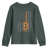 BTC Bitcoin American Flag Youth Sweatshirt Crypto Buy the Dip