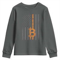 BTC Bitcoin American Flag Youth Sweatshirt Crypto Buy the Dip