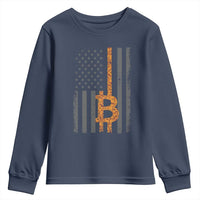 BTC Bitcoin American Flag Youth Sweatshirt Crypto Buy the Dip