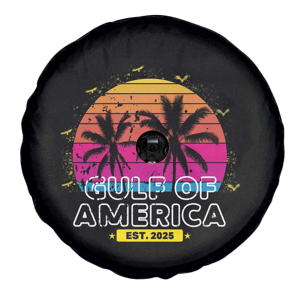 Welcome To America's Gulf Spare Tire Cover Est 2025 Retro Vintage Summer Vibes