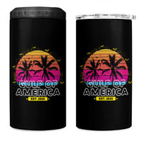 Welcome To America's Gulf 4 in 1 Can Cooler Tumbler Est 2025 Retro Vintage Summer Vibes