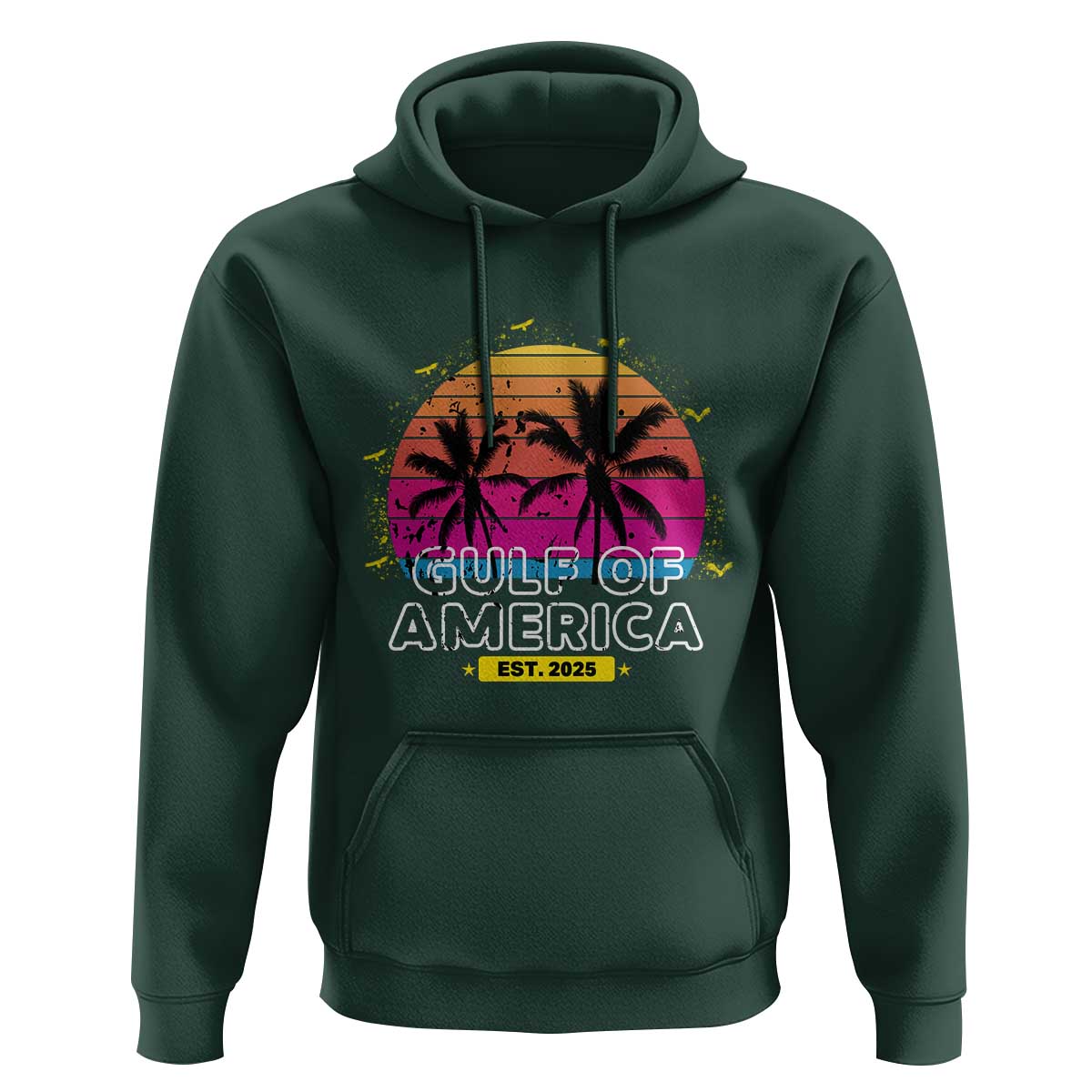 Welcome To America's Gulf Hoodie Est 2025 Retro Vintage Summer Vibes