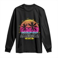 Welcome To America's Gulf Long Sleeve Shirt Est 2025 Retro Vintage Summer Vibes