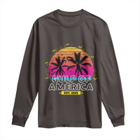 Welcome To America's Gulf Long Sleeve Shirt Est 2025 Retro Vintage Summer Vibes