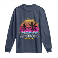 Welcome To America's Gulf Long Sleeve Shirt Est 2025 Retro Vintage Summer Vibes