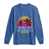Welcome To America's Gulf Long Sleeve Shirt Est 2025 Retro Vintage Summer Vibes
