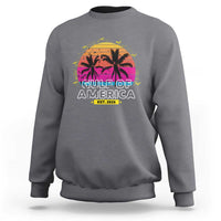 Welcome To America's Gulf Sweatshirt Est 2025 Retro Vintage Summer Vibes