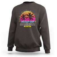 Welcome To America's Gulf Sweatshirt Est 2025 Retro Vintage Summer Vibes
