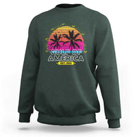 Welcome To America's Gulf Sweatshirt Est 2025 Retro Vintage Summer Vibes