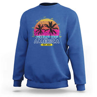 Welcome To America's Gulf Sweatshirt Est 2025 Retro Vintage Summer Vibes