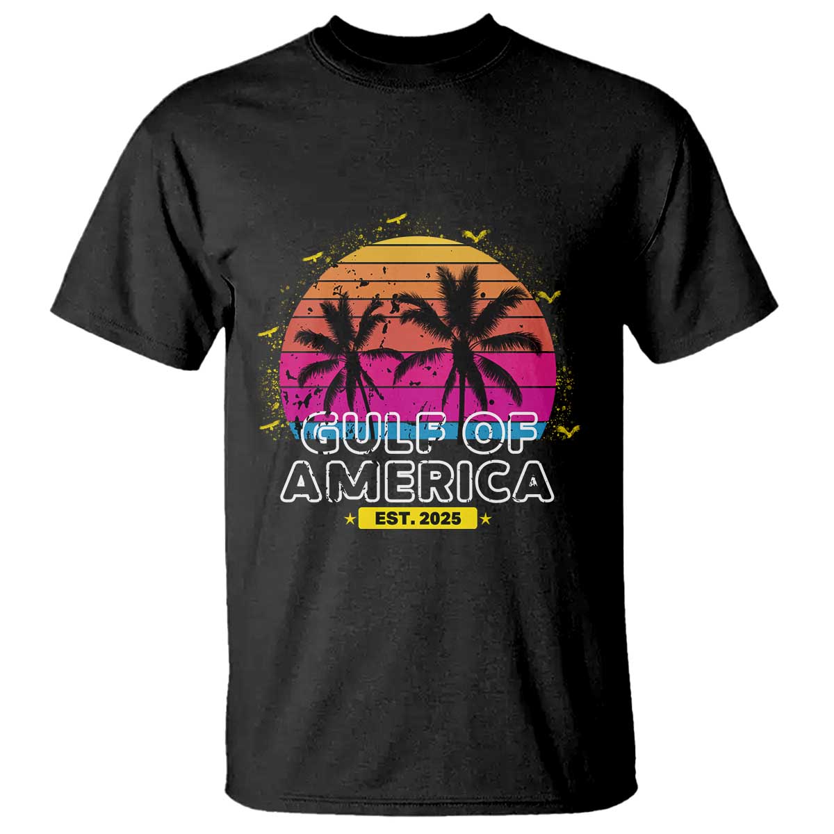 Welcome To America's Gulf T Shirt Est 2025 Retro Vintage Summer Vibes