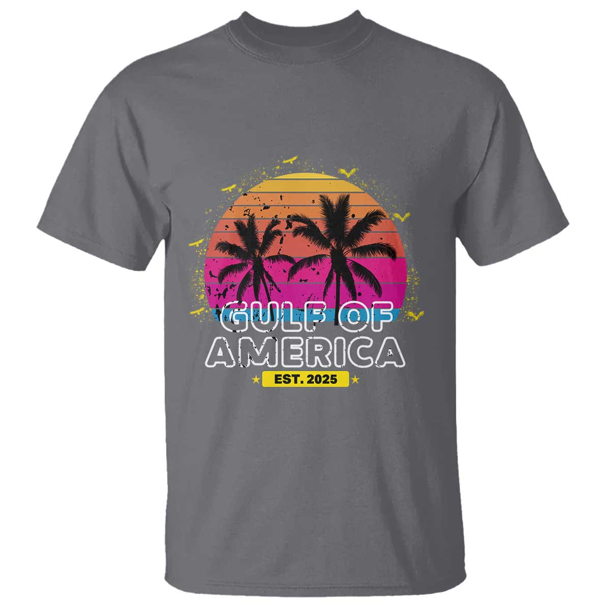 Welcome To America's Gulf T Shirt Est 2025 Retro Vintage Summer Vibes