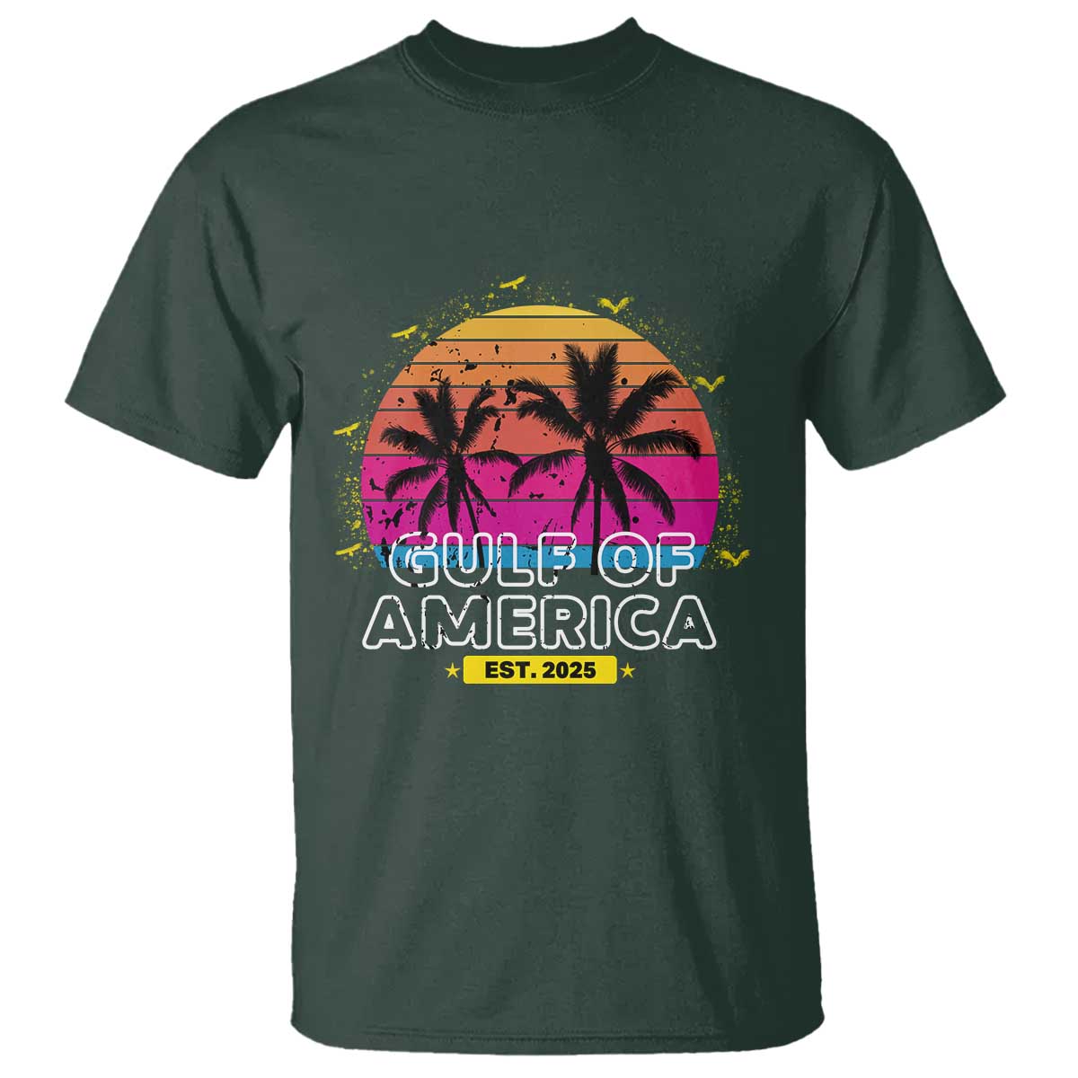 Welcome To America's Gulf T Shirt Est 2025 Retro Vintage Summer Vibes