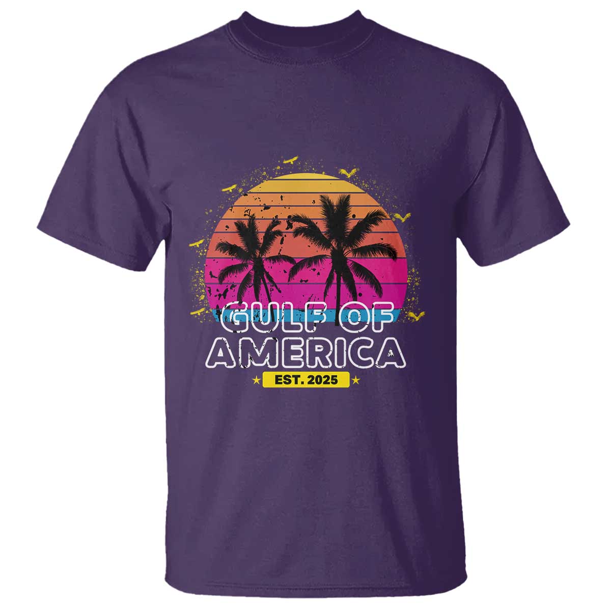 Welcome To America's Gulf T Shirt Est 2025 Retro Vintage Summer Vibes