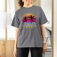 Welcome To America's Gulf T Shirt For Women Est 2025 Retro Vintage Summer Vibes