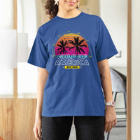 Welcome To America's Gulf T Shirt For Women Est 2025 Retro Vintage Summer Vibes