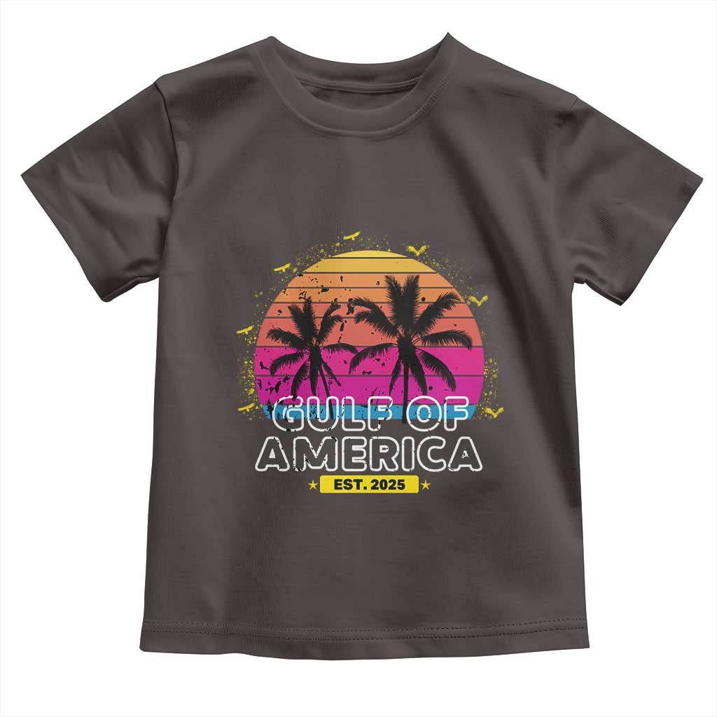 Welcome To America's Gulf Toddler T Shirt Est 2025 Retro Vintage Summer Vibes