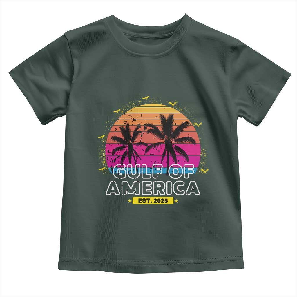 Welcome To America's Gulf Toddler T Shirt Est 2025 Retro Vintage Summer Vibes