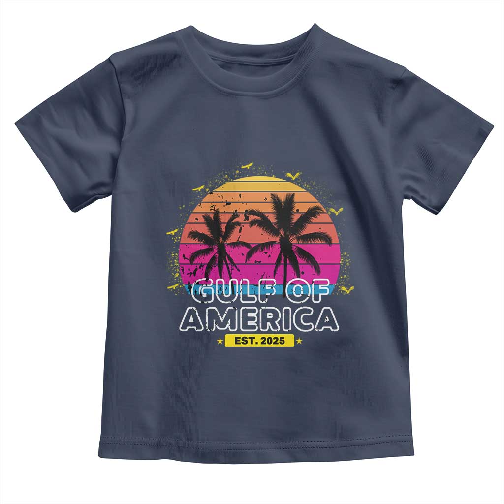 Welcome To America's Gulf Toddler T Shirt Est 2025 Retro Vintage Summer Vibes