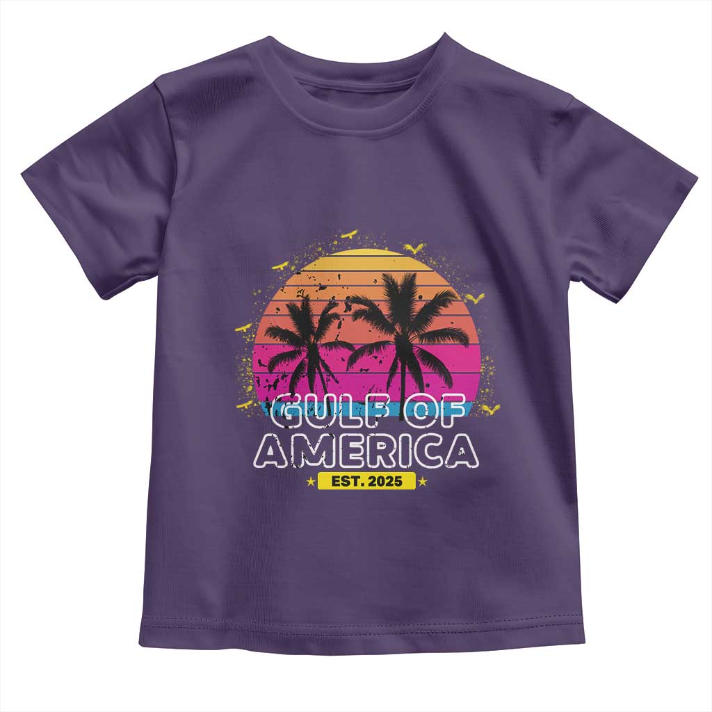 Welcome To America's Gulf Toddler T Shirt Est 2025 Retro Vintage Summer Vibes