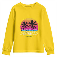Welcome To America's Gulf Youth Sweatshirt Est 2025 Retro Vintage Summer Vibes