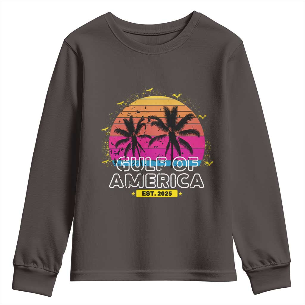 Welcome To America's Gulf Youth Sweatshirt Est 2025 Retro Vintage Summer Vibes