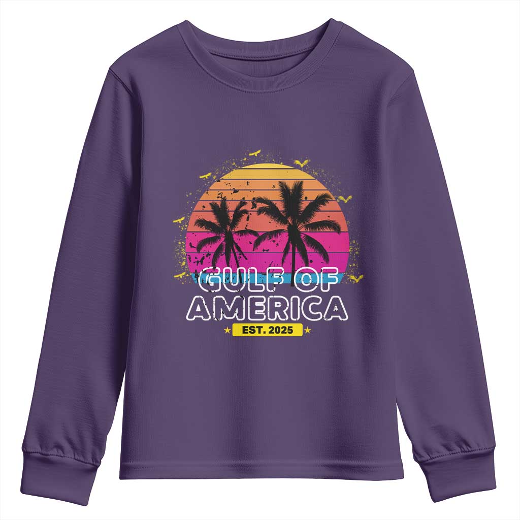 Welcome To America's Gulf Youth Sweatshirt Est 2025 Retro Vintage Summer Vibes