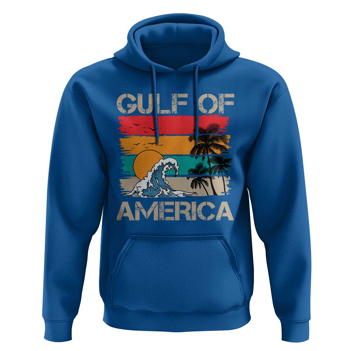 Gulf Of America Hoodie Funny Beach Summer Vacation Retro Vintage