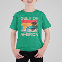 Gulf Of America T Shirt For Kid Funny Beach Summer Vacation Retro Vintage