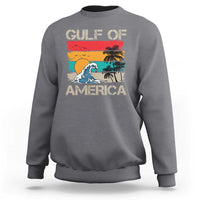 Gulf Of America Sweatshirt Funny Beach Summer Vacation Retro Vintage