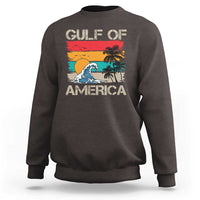 Gulf Of America Sweatshirt Funny Beach Summer Vacation Retro Vintage