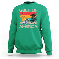 Gulf Of America Sweatshirt Funny Beach Summer Vacation Retro Vintage