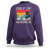 Gulf Of America Sweatshirt Funny Beach Summer Vacation Retro Vintage