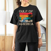 Gulf Of America T Shirt For Women Funny Beach Summer Vacation Retro Vintage