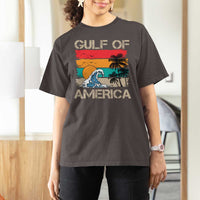 Gulf Of America T Shirt For Women Funny Beach Summer Vacation Retro Vintage