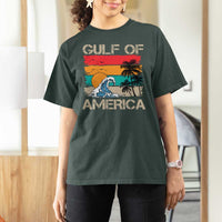 Gulf Of America T Shirt For Women Funny Beach Summer Vacation Retro Vintage