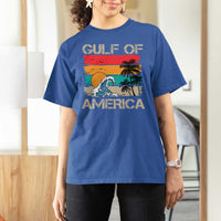 Gulf Of America T Shirt For Women Funny Beach Summer Vacation Retro Vintage