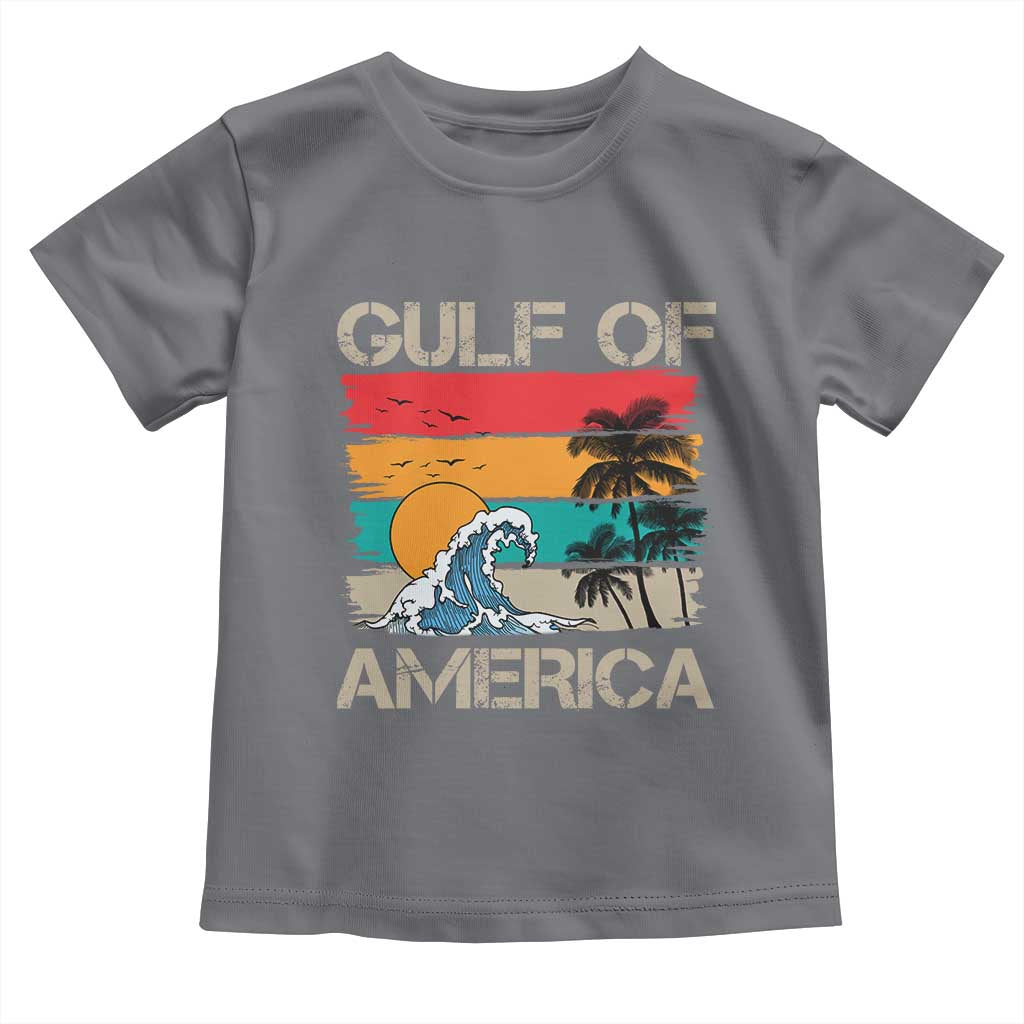 Gulf Of America Toddler T Shirt Funny Beach Summer Vacation Retro Vintage