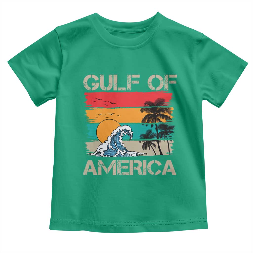 Gulf Of America Toddler T Shirt Funny Beach Summer Vacation Retro Vintage