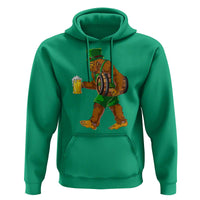 St Patricks Day Bigfoot Hoodie Sasquatch Beer Funny Party Shamrock